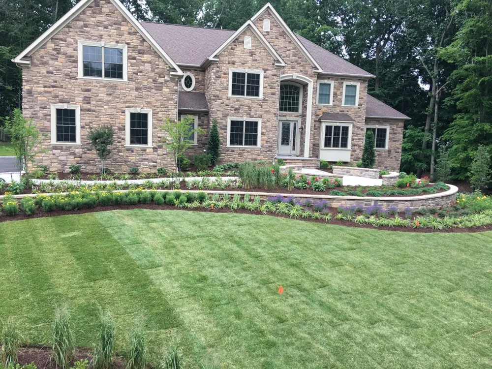 Local landscape installation in Jamesburg, NJ by A Cut Above Landscaping