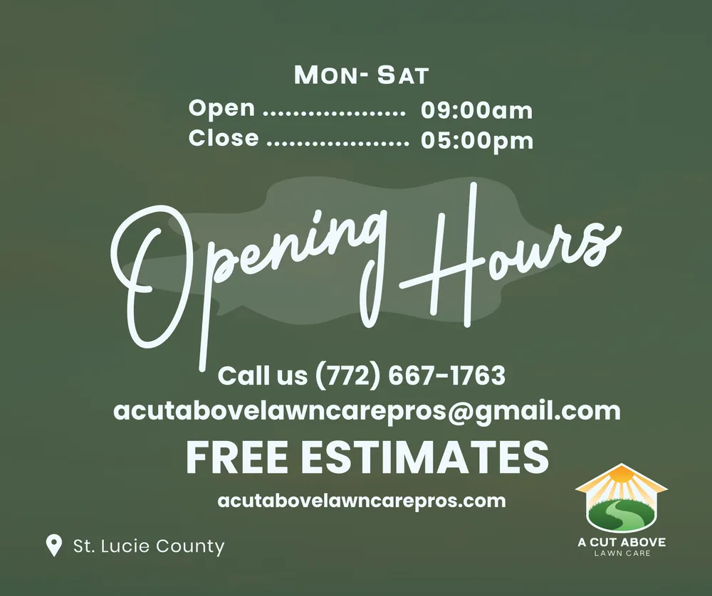 Top-rated residential landscaping in Port St. Lucie, FL by A Cut Above Lawn Care