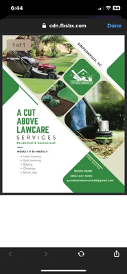 A Cut Above Lawncare Logo