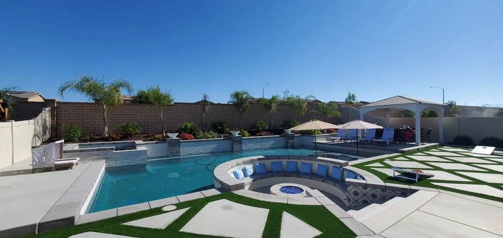 Top-rated outdoor landscaping with custom design across Menifee, CA - A Cut Above Pools