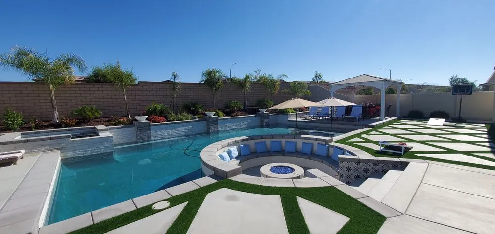 Professional landscaping services for year-round maintenance in Menifee, CA by A Cut Above Pools