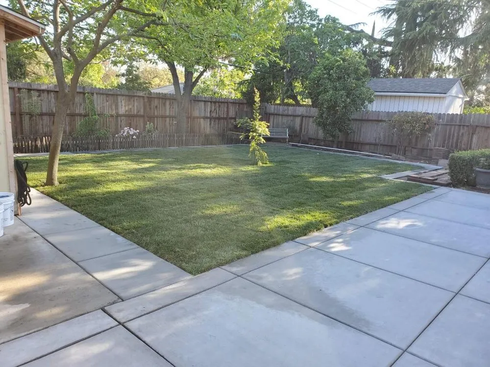 Expert lawn mowing service with custom design in Stockton, CA by A &E Landscaping