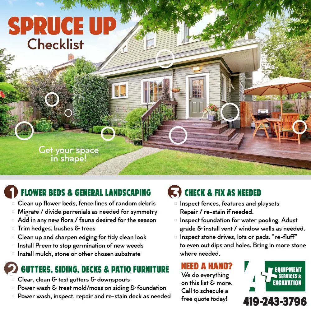 Professional lawn care service for homes across Perrysburg, OH - A+ Equipment Services and Excavation