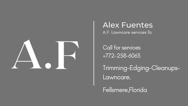 A f Lawncare Services Logo