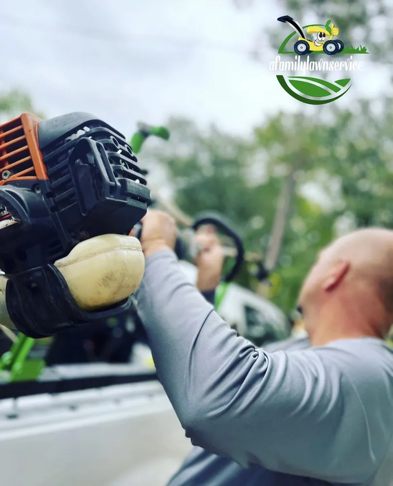 Local lawn mowing service in League City, TX by A Family Lawn Service