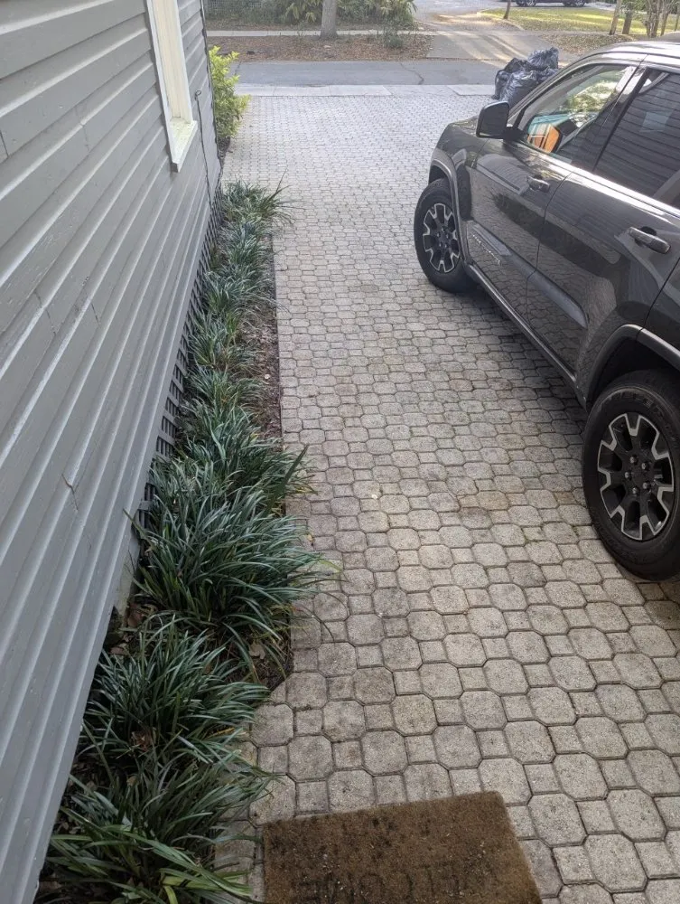 Custom landscape installation with custom design in Christmas, FL by A Fortress Landscaping