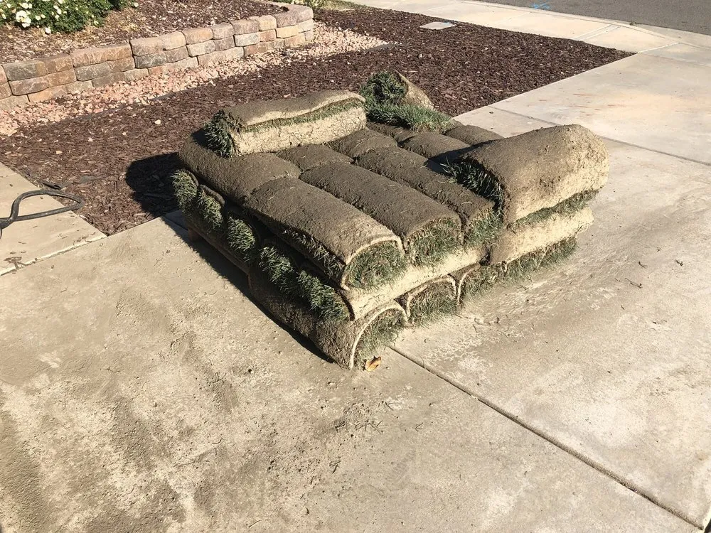 Custom landscape design for year-round maintenance in Nuevo, CA by A-G Sod Farms