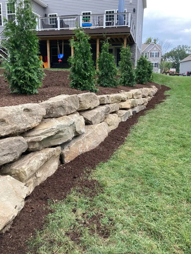 Professional outdoor landscaping for homes in Gibsonia, PA by A. Gleason Landscape Supplies & Service