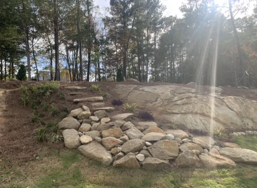 Custom garden landscaping in NC, NC - A Great View Property Services