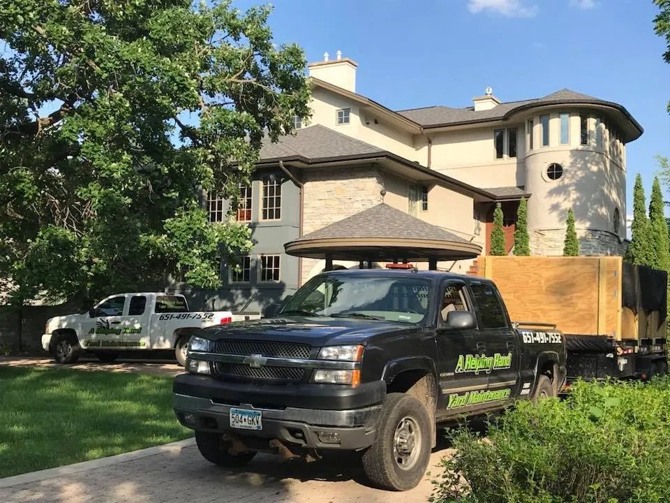 Custom outdoor landscaping in Stillwater, MN by A Helping Hand Yard Maintenance