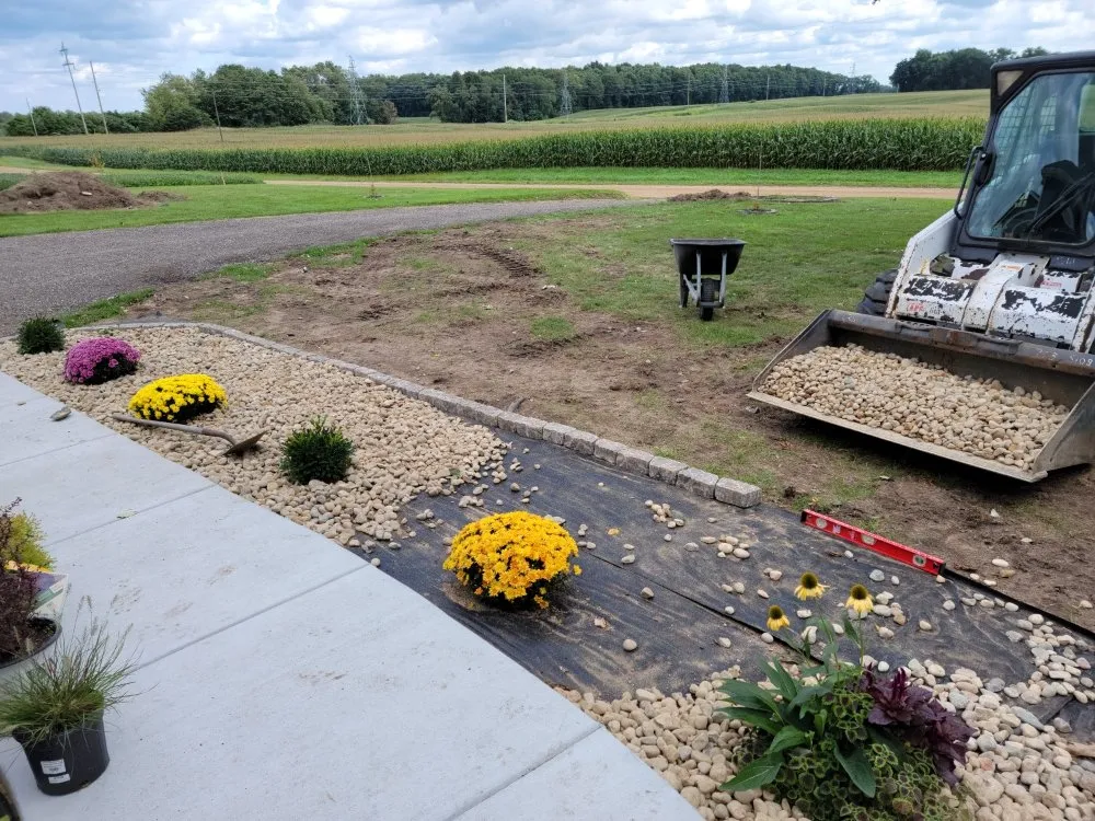Expert garden landscaping for homes across Martin, MI - A J construction
