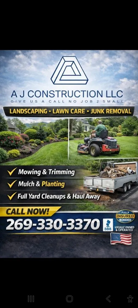 Local outdoor landscaping in Martin, MI - A J construction