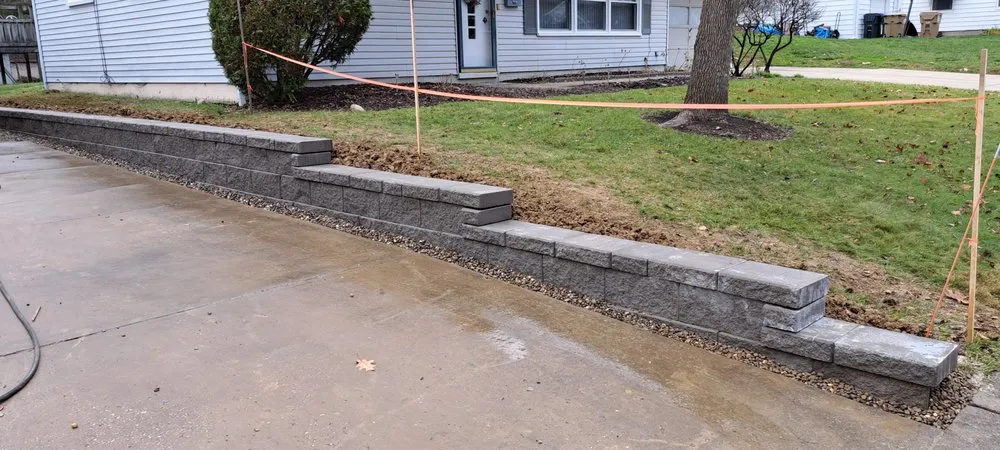 Local landscape installation in Akron, OH by A J Miller's