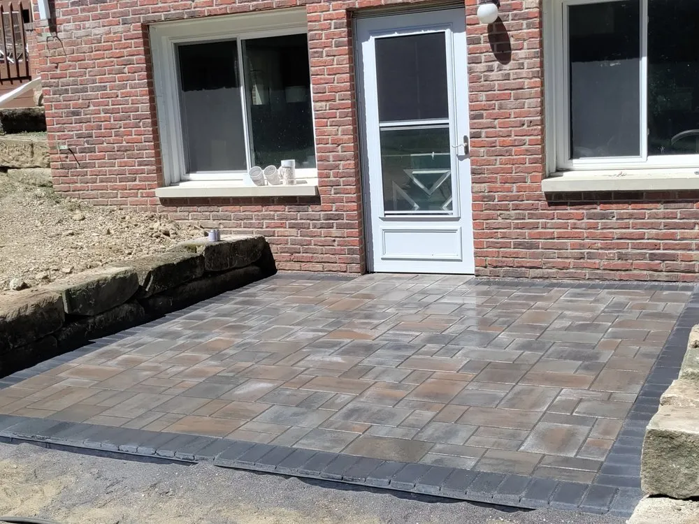 Local landscape installation with custom design in Akron, OH by A J Miller's