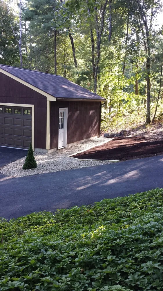 Custom landscape design for residential properties across Shrewsbury, MA - A J Property Care