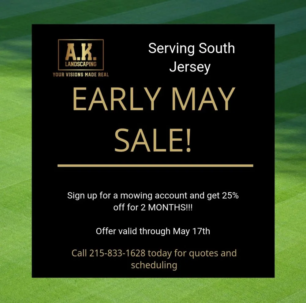 Affordable garden landscaping for beautiful yards across Cape May Court House, NJ - A K Landscaping