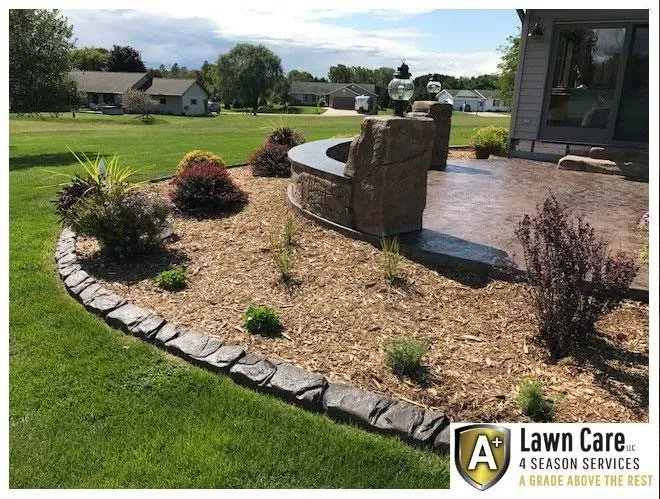 Expert garden landscaping in DeForest, WI by A+ lawn care