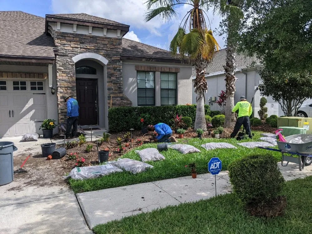 Affordable landscape design for beautiful yards across Wesley Chapel, FL - A+ Lawn Care Service