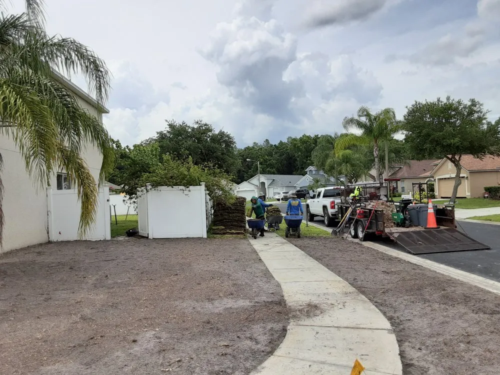 Custom residential landscaping in Wesley Chapel, FL - A+ Lawn Care Service