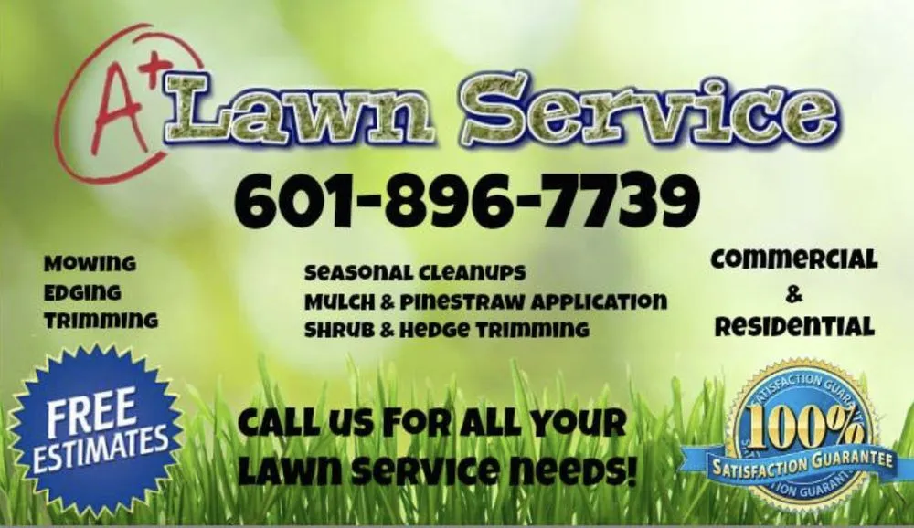 Professional lawn care service for beautiful yards in Philadelphia, MS by A+ Lawn Service