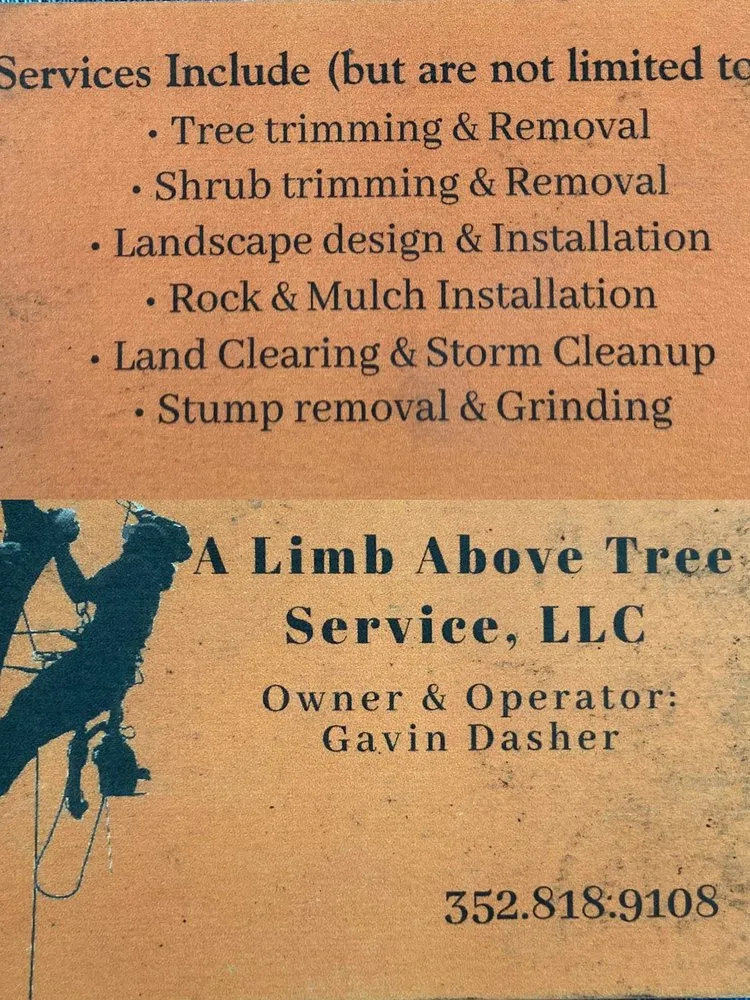 Affordable landscape design in Oxford, FL - A Limb Above Tree Service