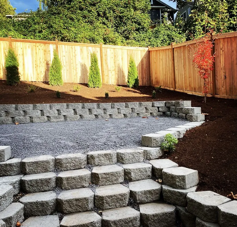 Custom garden landscaping in Everett, WA by A Living Art Landscaping