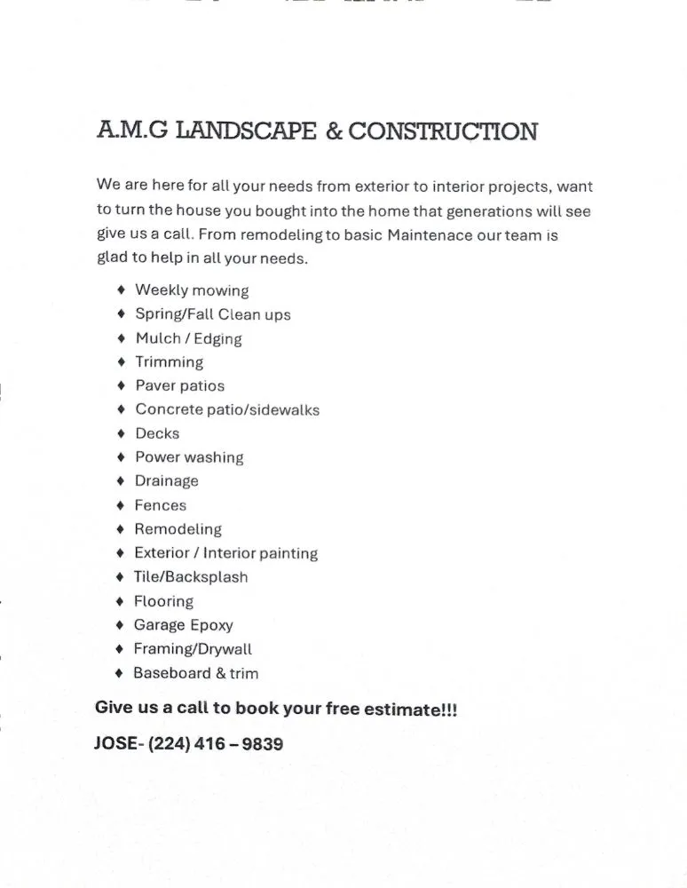 Professional landscape installation for homes across Carpentersville, IL - A M G Landscape & Construction