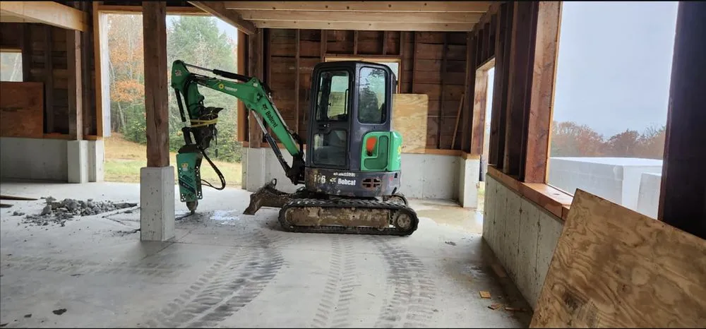 Custom garden landscaping in Alton, ME by A M Smart construction