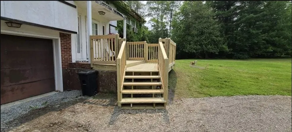 Reliable outdoor landscaping for residential properties in Alton, ME by A M Smart construction