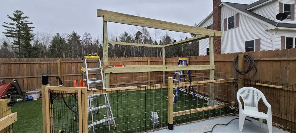 Professional outdoor landscaping in Alton, ME by A M Smart construction