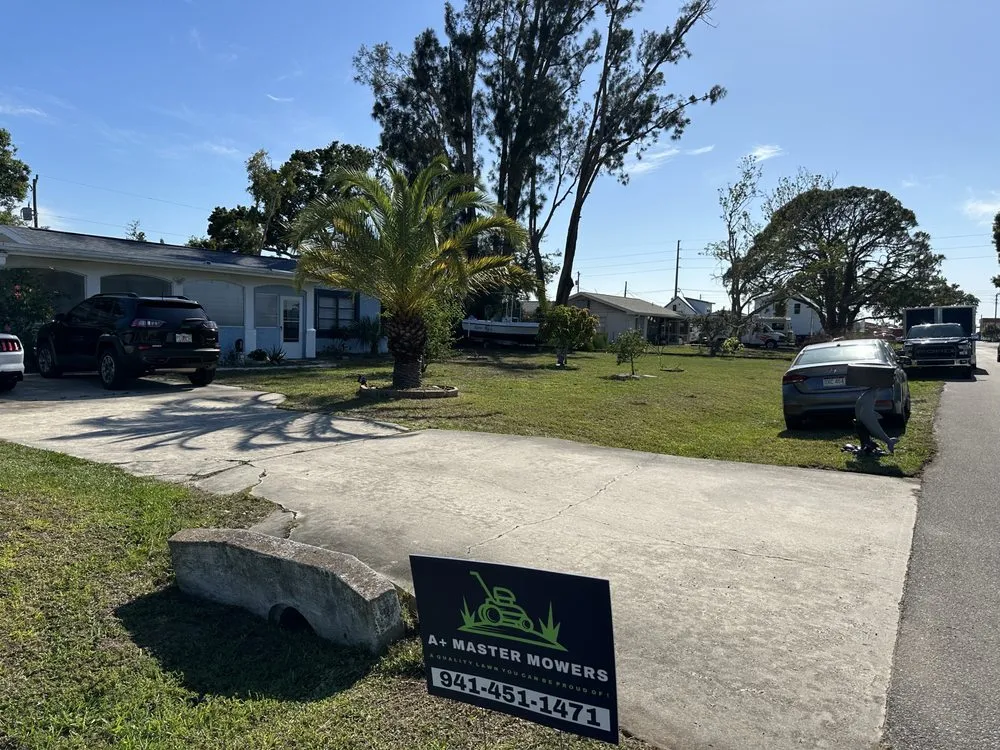 Top-rated landscape design near you in North Port, FL by A+ Master Mowers