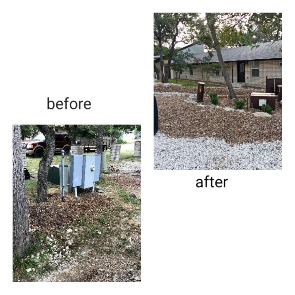 Professional yard maintenance in Austin, TX by A McBride's Tree Service