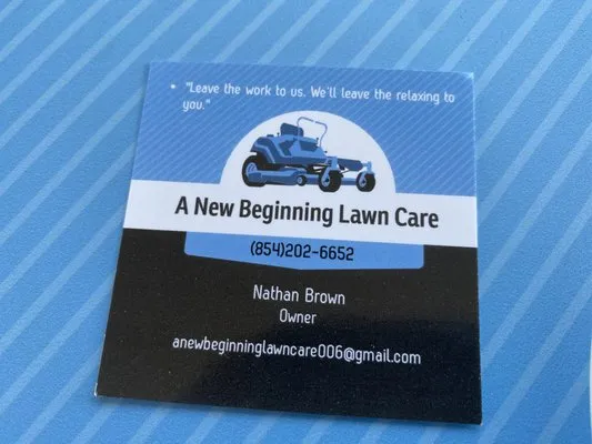 A New Beginning Lawn Care