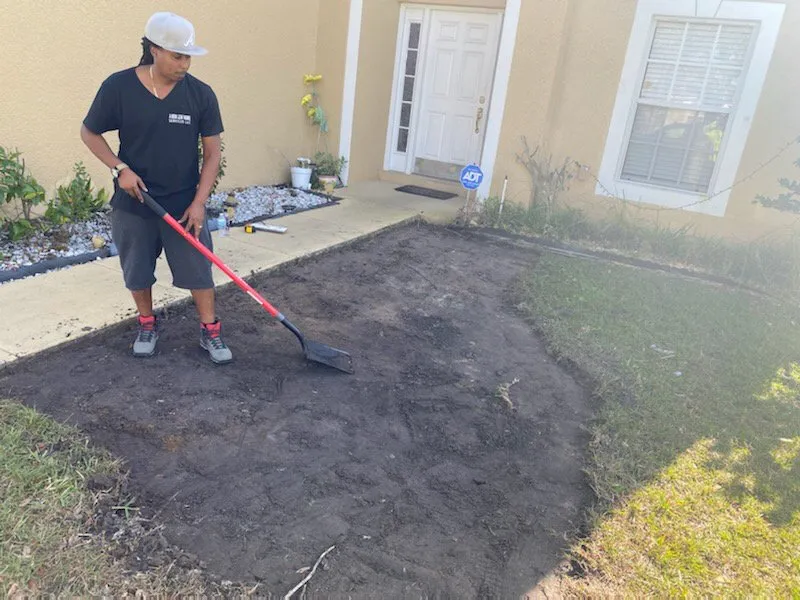 Trusted garden landscaping with custom design in Kissimmee, FL by A New Leaf Home Services