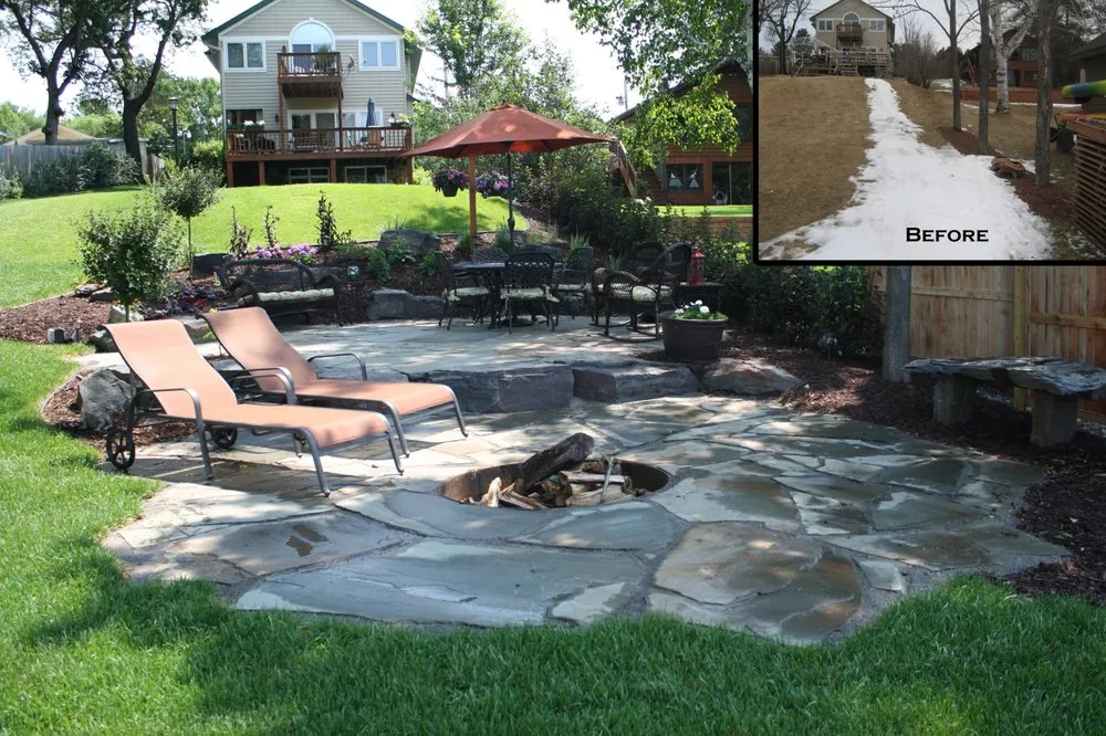 Expert landscape design for homes in Andover, MN by A+ Outdoor Services