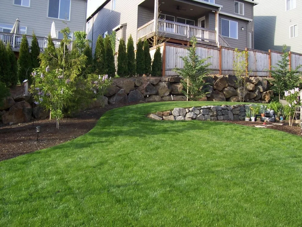 Custom landscape installation in Portland, OR - A Peace of Mind Landscape