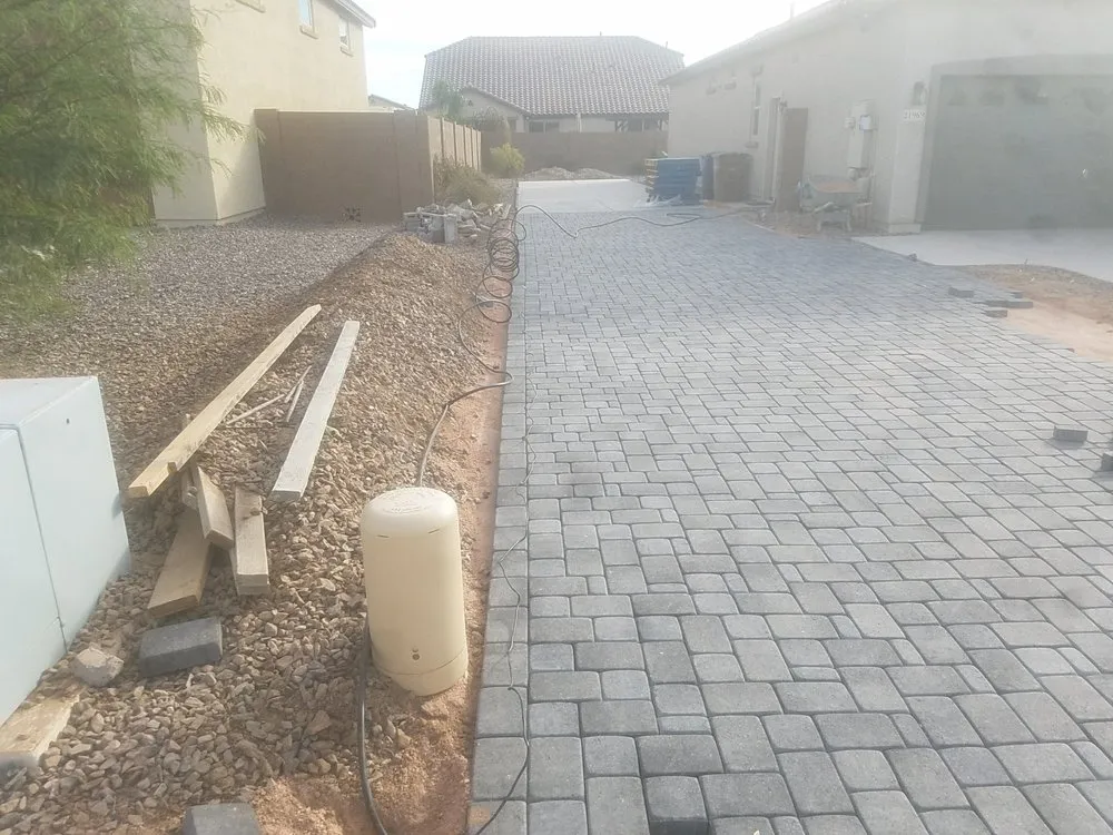 Expert garden landscaping in Queen Creek, AZ by A Plus Concrete
