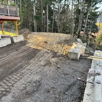 Custom yard maintenance with custom design across Lake Stevens, WA - A Plus Dirt Works Excavation