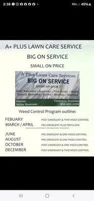 A Plus Landscaping Logo