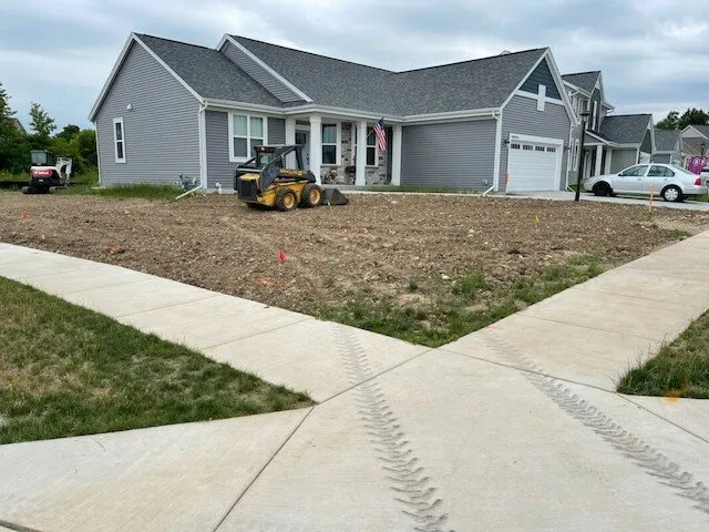 Local landscape installation in Saukville, WI by A-Plus Landscaping Services