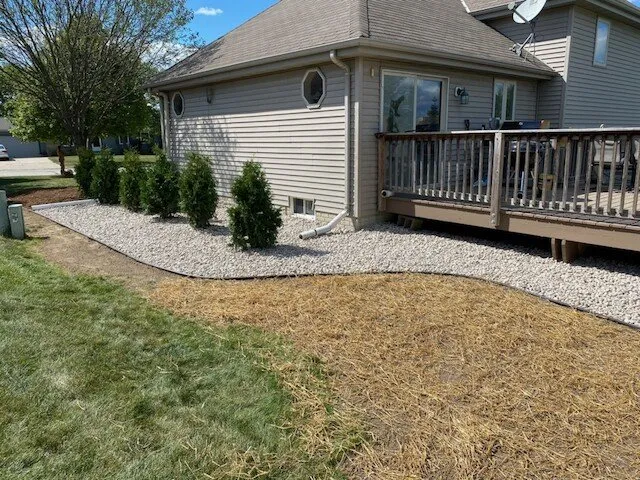 Professional garden landscaping for residential properties in Saukville, WI by A-Plus Landscaping Services