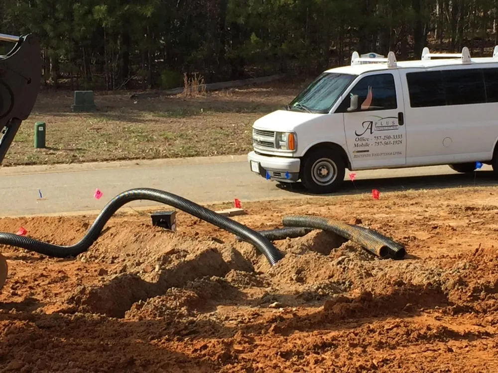 Affordable lawn mowing service for homes in Williamsburg, VA by A Plus Landscaping