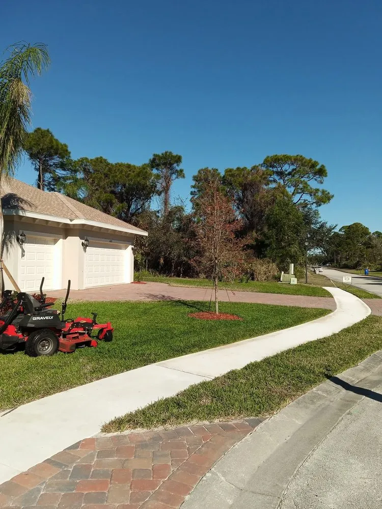 Reliable outdoor landscaping for homes in Port St. Lucie, FL by A Plus Lawns VB