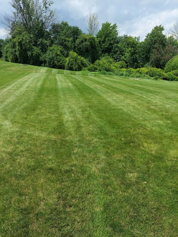 Custom garden landscaping in Newark, NY by A Plus Maintenance