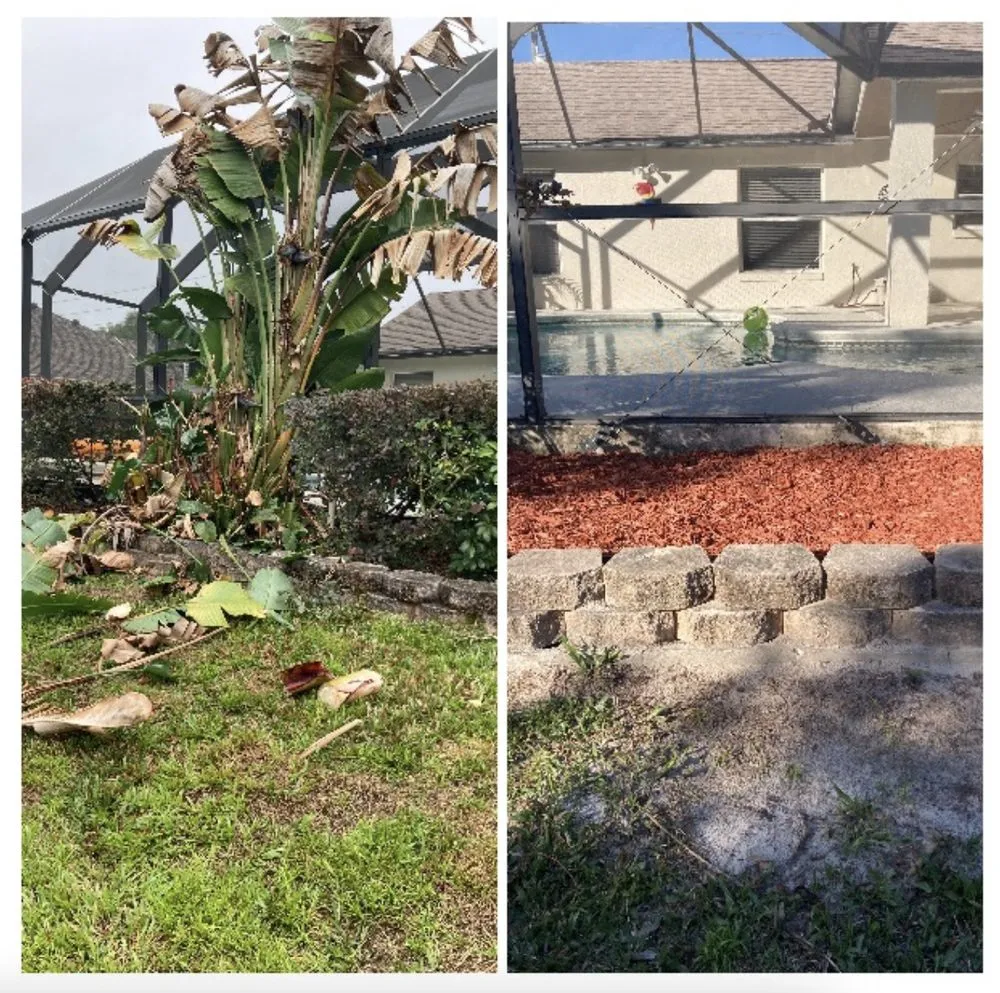 Custom landscape installation in Deltona, FL by A Plus Pros