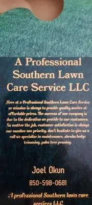 A Professional Southern Lawn Care Service Logo