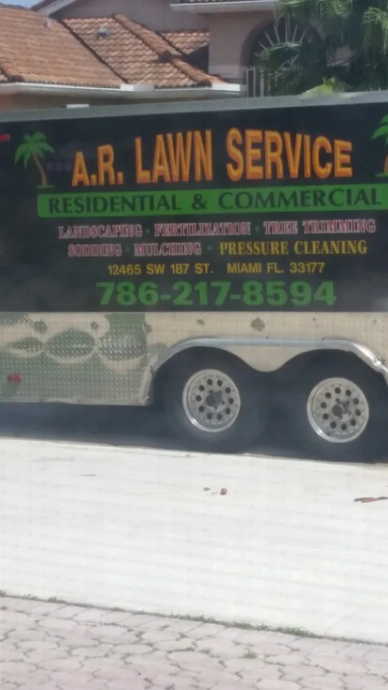 Affordable yard maintenance with custom design in Miami, FL by A R Lawn Service