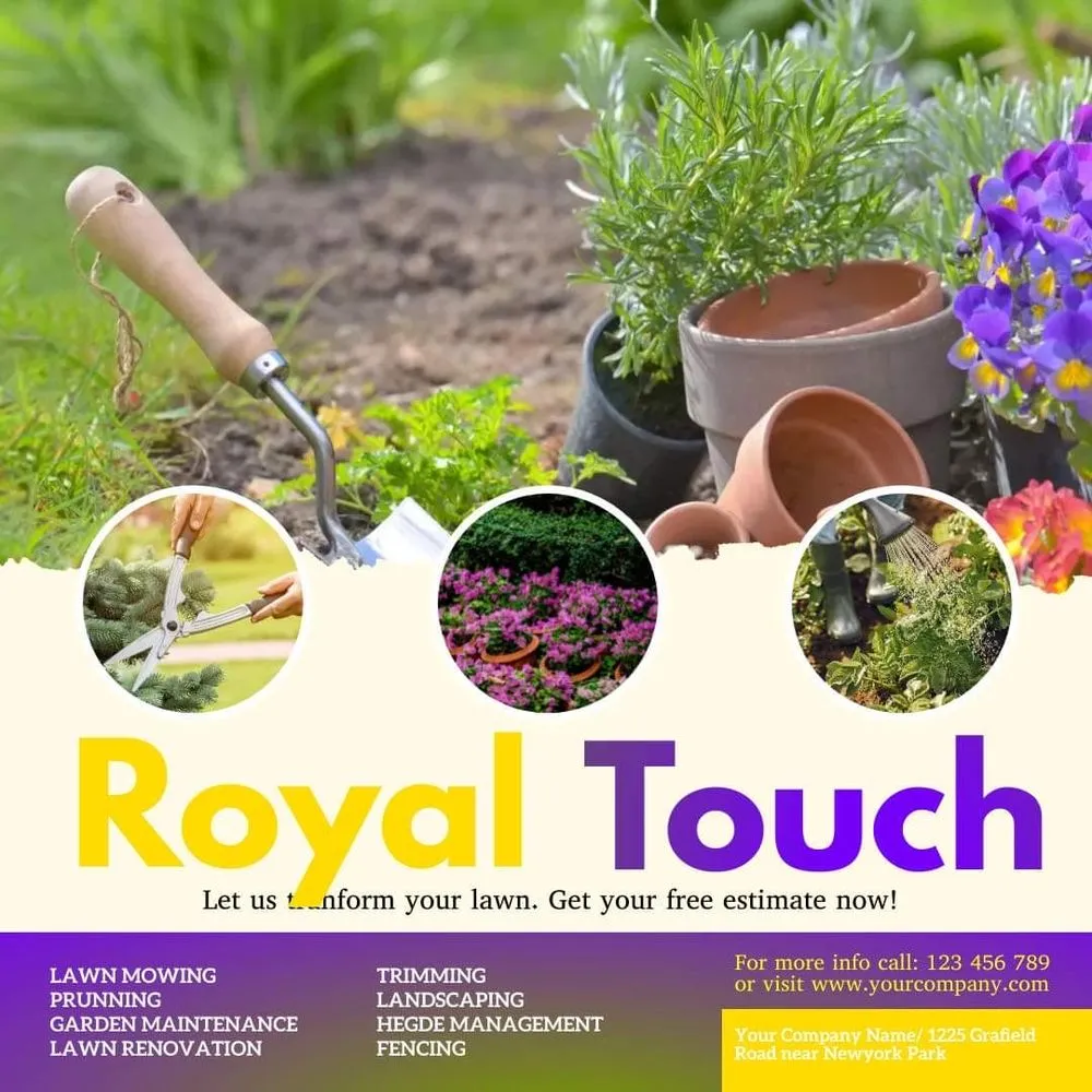 Expert yard maintenance experts serving Montevallo, AL - A Royal Touch