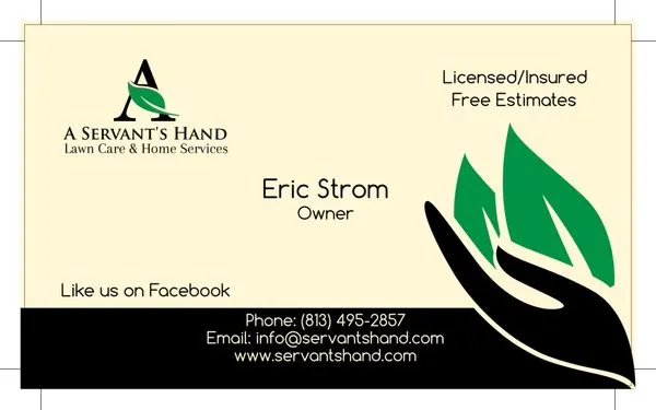 A Servant's Hand Lawn Care & Home Services Logo