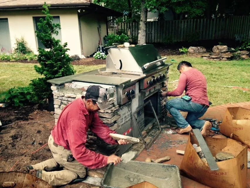 Custom landscape installation in Summerfield, NC - A Sharper Image